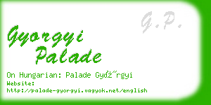 gyorgyi palade business card